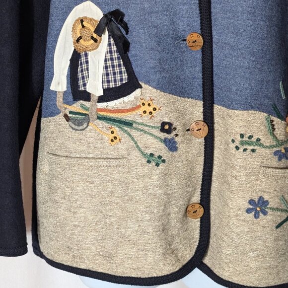 GIESSWEIN Austria cardigan Sz 38 EU 100% WOOL WOODEN BUTTONS TRULY STUNNING WOW - Picture 2 of 14